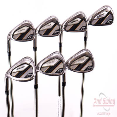 Callaway Mavrik Iron Set 6-PW AW SW UST Mamiya Recoil ZT9 F3 Graphite Regular Left Handed 37.5in