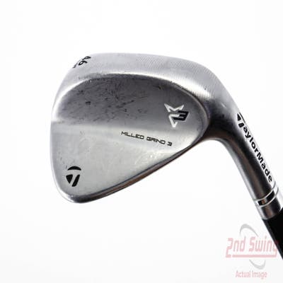 TaylorMade Milled Grind 3 Raw Chrome Wedge Pitching Wedge PW 46° 9 Deg Bounce Dynamic Gold Tour Issue S200 Steel Wedge Flex Right Handed 35.75in