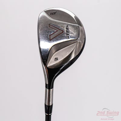 TaylorMade V Steel Fairway Wood 5 Wood 5W 18° TM M.A.S.2 Graphite Stiff Left Handed 43.0in