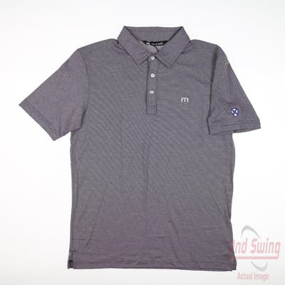 New W/ Logo Mens Travis Mathew Polo Small S Purple MSRP $99