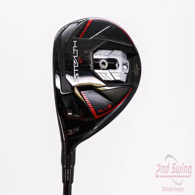 TaylorMade Stealth 2 Plus Fairway Wood 3 Wood 3W 15° PX HZRDUS Smoke Red RDX 65 Graphite Regular Left Handed 43.5in