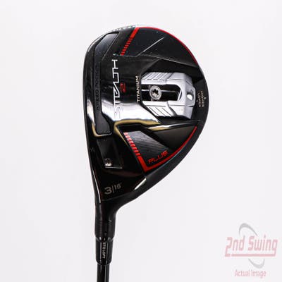 TaylorMade Stealth 2 Plus Fairway Wood 3 Wood 3W 15° Fujikura AIR Speeder 45 Graphite Senior Left Handed 42.5in