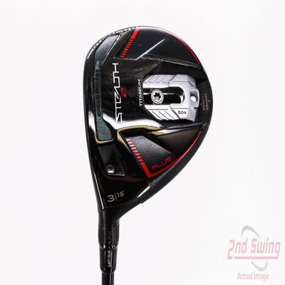 TaylorMade Stealth 2 Plus Fairway Wood 3 Wood 3W 15° MCA Tensei AV White Raw 75 Graphite Stiff Left Handed 43.5in