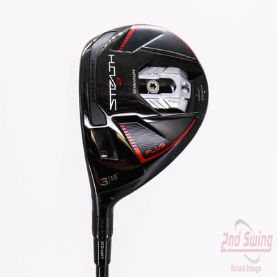 TaylorMade Stealth 2 Plus Fairway Wood 3 Wood 3W 15° PX HZRDUS Smoke Red RDX 75 Graphite Stiff Left Handed 42.5in