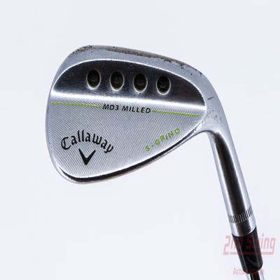 Callaway MD3 Milled Chrome S-Grind Wedge Gap GW 52° 10 Deg Bounce S Grind Stock Steel Shaft Steel Wedge Flex Right Handed 35.5in