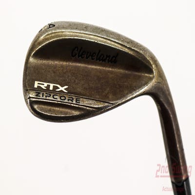 Cleveland RTX ZipCore Black Satin Wedge Sand SW 54° 10 Deg Bounce Mid Dynamic Gold Spinner TI Steel Wedge Flex Right Handed 35.0in