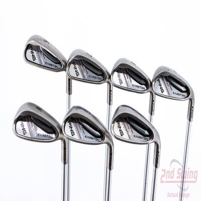 Ping 2014 Karsten Iron Set 6-PW GW SW Ping KS 401 Graphite Regular Right Handed Black Dot 38.0in