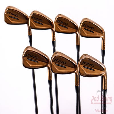 Cobra KING Forged Tec Copper Iron Set 4-PW FST KBS Tour C-Taper Black Limited Edition Steel X-Stiff Right Handed 38.0in