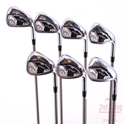 Callaway Apex 19 Iron Set 5-PW AW Aerotech SteelFiber i95 Graphite Stiff Right Handed 38.25in