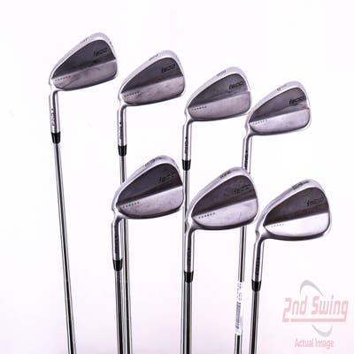 Ping i500 Iron Set 4-PW Stock Steel Shaft Steel Stiff Left Handed Blue Dot 38.5in