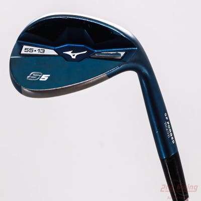 Mizuno S5 Blue Ion Wedge Sand SW 55° 13 Deg Bounce FST KBS Tour C-Taper Lite 110 Steel X-Stiff Right Handed 35.0in