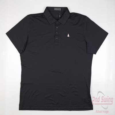 New W/ Logo Mens G-Fore Polo XX-Large XXL Black MSRP $100