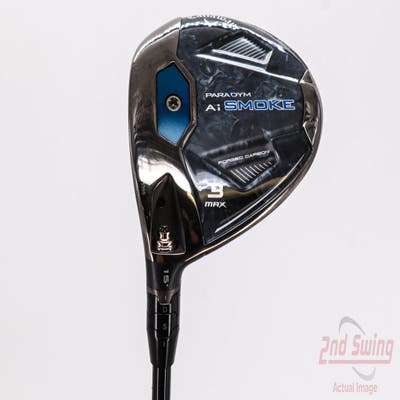 Callaway Paradym Ai Smoke Max Fairway Wood 3 Wood 3W 15° Graphite Design Tour AD CQ-6 Graphite Stiff Left Handed 43.0in