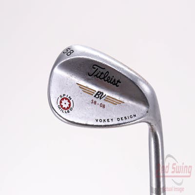 Titleist Vokey Spin Milled Wedge Lob LW 58° 8 Deg Bounce Stock Steel Shaft Steel Wedge Flex Right Handed 37.0in