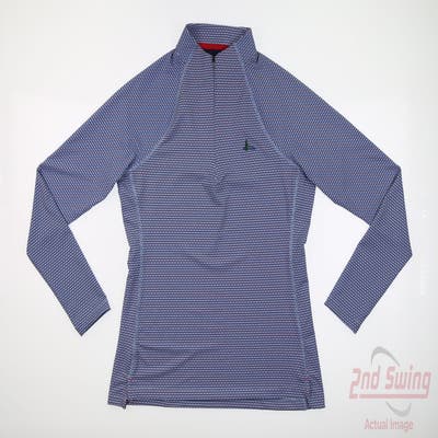 New W/ Logo Womens Peter Millar 1/4 Zip Pullover Small S Multi MSRP $125