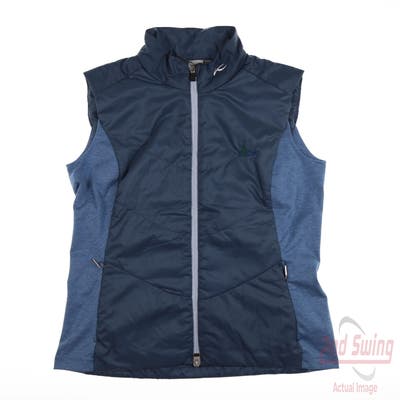 New W/ Logo Womens KJUS Vest Medium M Slate MSRP $245