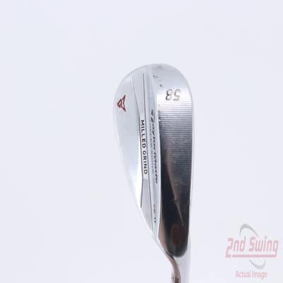 TaylorMade Milled Grind Satin Chrome Wedge Lob LW 58° 11 Deg Bounce Nippon NS Pro 950GH Steel Regular Right Handed 35.75in