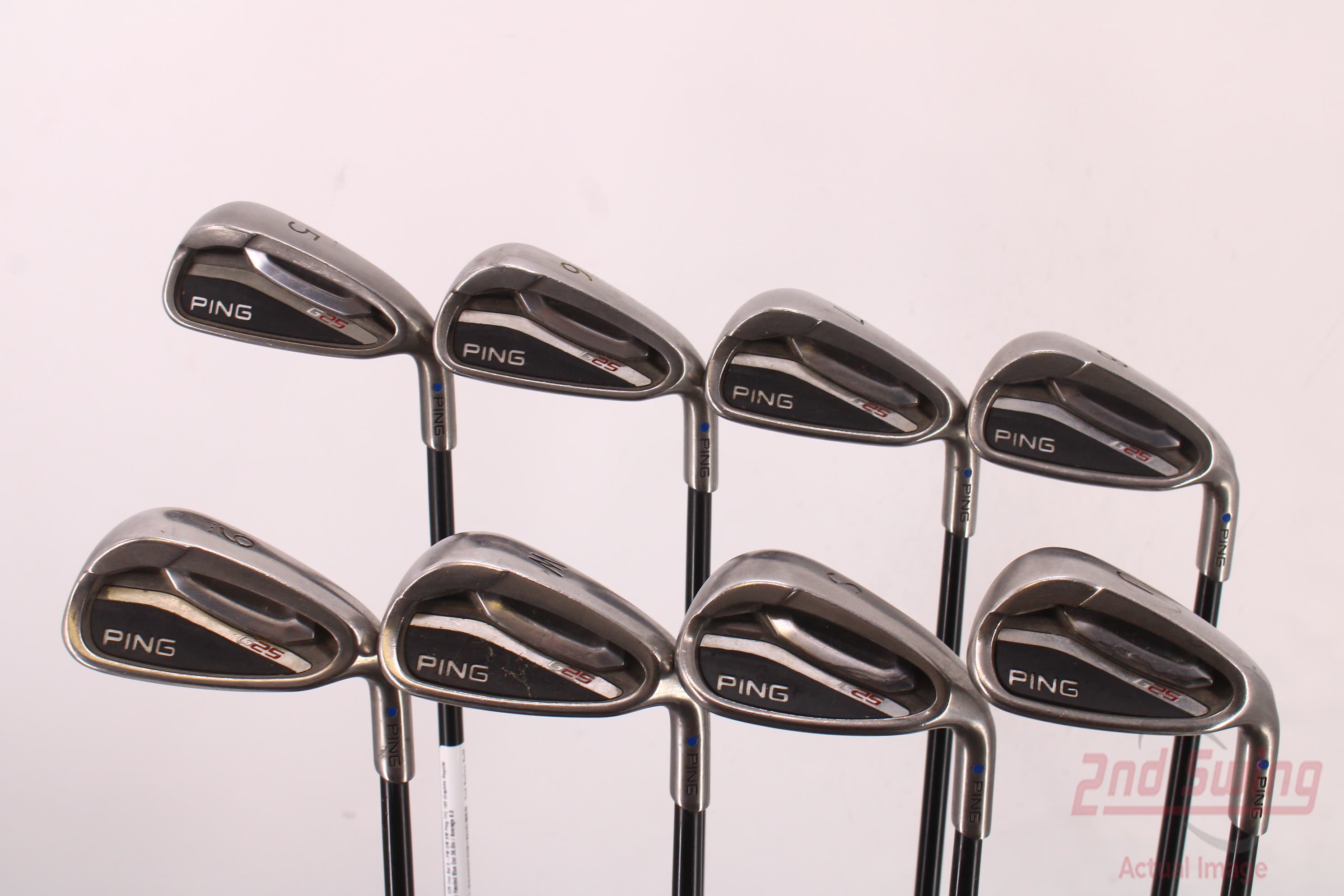 Ping G25 Iron Set 5-PW GW SW Ping TFC 189 Graphite Regular Right Handed  Blue Dot 38.0in