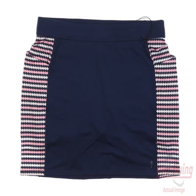 New Womens Belyn Key Golf Skort Medium M Navy Blue Pink MSRP $108