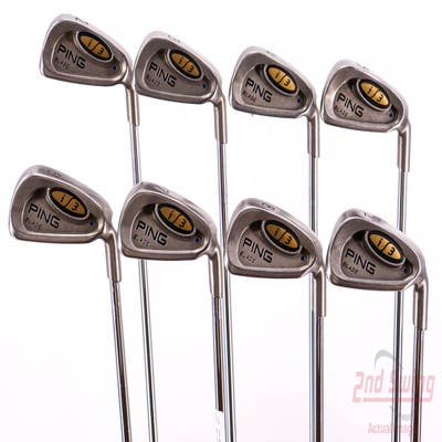 Ping i3 Blade Iron Set 2-9 Iron Ping JZ Steel Stiff Right Handed Blue Dot 38.0in