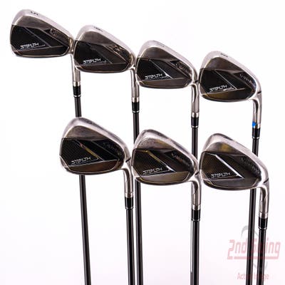 TaylorMade Stealth Iron Set 5-PW AW UST Recoil 760 ES SMACWRAP BLK Graphite Regular Right Handed 38.5in