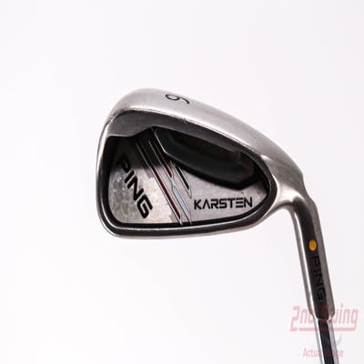 Ping 2014 Karsten Single Iron 6 Iron Ping CFS Distance Steel Stiff Right Handed Yellow Dot 37.75in