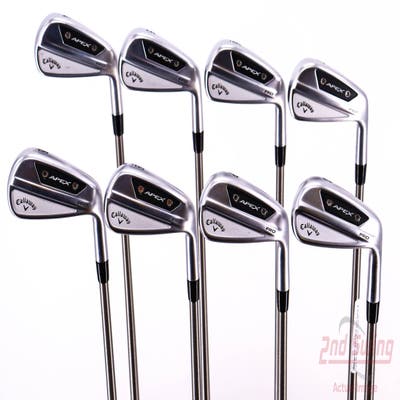 Callaway Apex Pro 24 Iron Set 4-PW AW Aerotech SteelFiber i95 Graphite Stiff Right Handed 39.0in