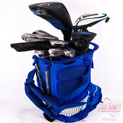 Complete Set of Men's Ping Adams Cobra Wilson Golf Clubs + Mizuno Stand Bag - Right Hand Regular Flex Steel Shafts