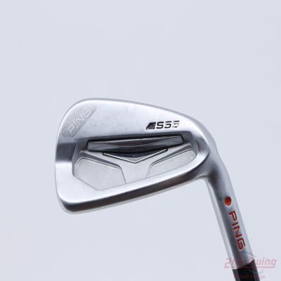 Ping S55 Single Iron 6 Iron Stock Steel Shaft Steel X-Stiff Right Handed Black Dot 37.5in