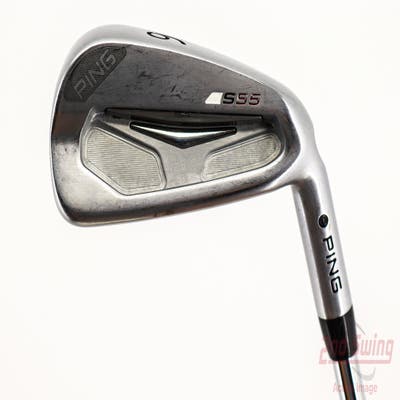 Ping S55 Single Iron 6 Iron Stock Steel Shaft Steel X-Stiff Right Handed Black Dot 37.5in