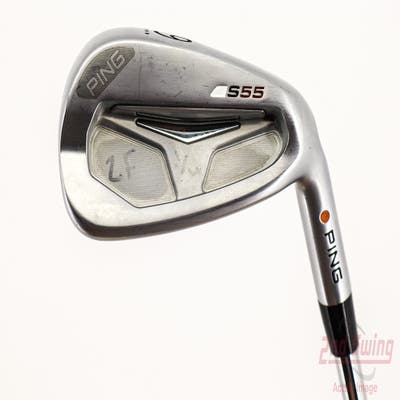 Ping S55 Single Iron 9 Iron Stock Steel Shaft Steel X-Stiff Right Handed Orange Dot 35.5in