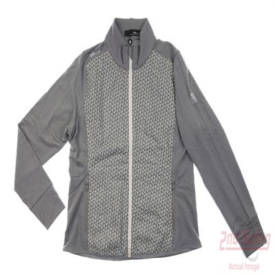 New W/ Logo Womens Ralph Lauren RLX Jacket Large L Gray MSRP $275