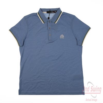 New W/ Logo Womens Ralph Lauren RLX Polo Small S Blue MSRP $100