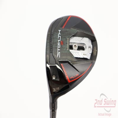 TaylorMade Stealth 2 Plus Fairway Wood 3 Wood 3W 15° Project X HZRDUS Black 4G 80 Graphite X-Stiff Left Handed 42.5in
