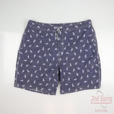 New Mens Johnnie-O Shorts Extra Extra Large XXL Navy Blue MSRP $113