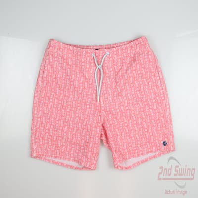 New Mens Johnnie-O Shorts XX-Large XXL Pink MSRP $113