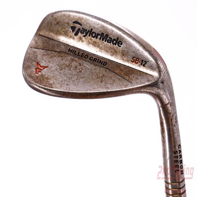 TaylorMade Milled Grind Raw Wedge Sand SW 56° 12 Deg Bounce SB True Temper Dynamic Gold Steel Wedge Flex Right Handed 35.25in