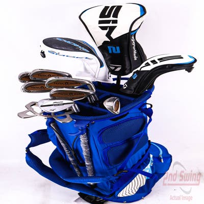 Complete Set of Men's TaylorMade Srixon Mizuno Ping Golf Clubs + Mizuno Stand Bag - Right Hand Regular Flex Steel Shafts