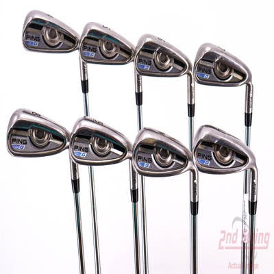 Ping 2016 G Iron Set 4-PW GW Ping CFS Distance Steel Stiff Right Handed White Dot 38.5in