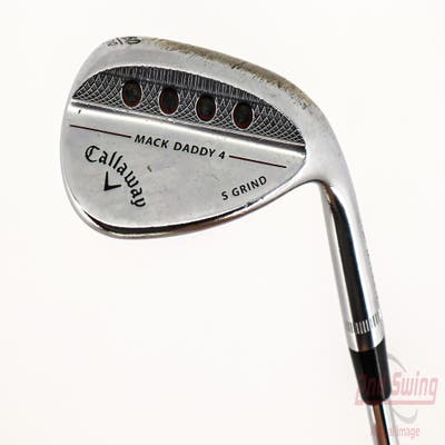 Callaway Mack Daddy 4 Chrome Wedge Lob LW 60° 10 Deg Bounce S Grind Dynamic Gold Tour Issue S200 Steel Stiff Right Handed 35.25in