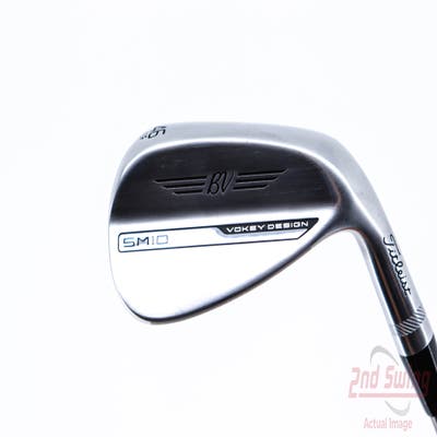 Mint Titleist Vokey SM10 Tour Chrome Wedge Pitching Wedge PW 46° 10 Deg Bounce F Grind Aerotech SteelFiber i80cw Graphite Regular Right Handed -1 Degrees Flat 35.5in