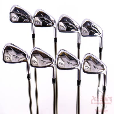 Callaway Apex Pro 19 Iron Set 4-PW AW UST Mamiya Recoil ESX 460 F4 Graphite Stiff Right Handed 38.0in