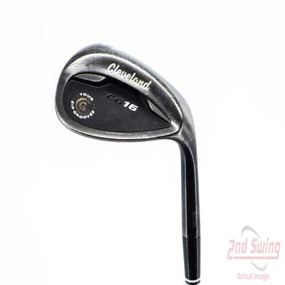 Cleveland CG16 Black Zip Groove Wedge Sand SW 56° 14 Deg Bounce Stock Steel Shaft Steel Wedge Flex Right Handed 35.5in