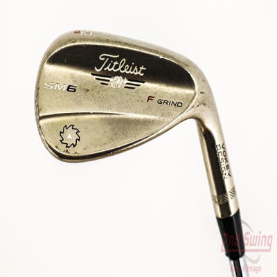 Titleist Vokey SM6 Steel Grey Wedge Gap GW 52° 8 Deg Bounce F Grind SM6 BV Steel Wedge Flex Right Handed 35.75in