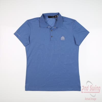 New W/ Logo Womens Ralph Lauren RLX Polo X-Small XS Blue MSRP $100