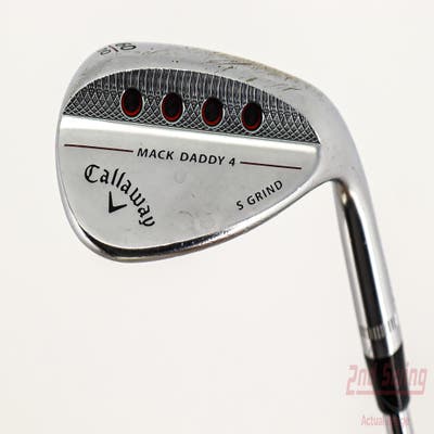 Callaway Mack Daddy 4 Chrome Wedge Lob LW 60° 10 Deg Bounce S Grind Dynamic Gold Tour Issue S200 Steel Wedge Flex Right Handed 34.75in