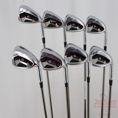 Ping G410 Iron Set 5-PW GW LW UST Mamiya Recoil ZT9 F4 Graphite Stiff Right Handed Green Dot 39.0in