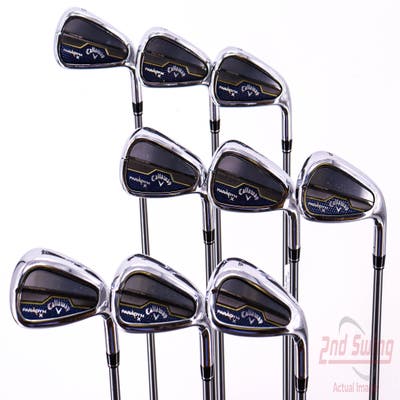 Callaway Paradym X Iron Set 5-PW AW GW SW PX HZRDUS Silver Gen4 65 Graphite Regular Right Handed 38.25in