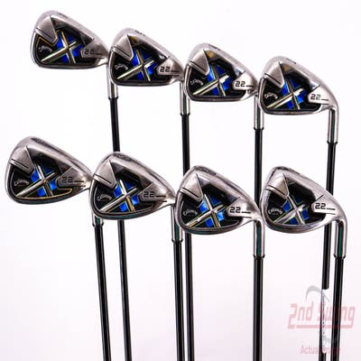 Callaway X-22 Iron Set 4-PW AW Callaway X Graphite Graphite Senior Right Handed 38.25in