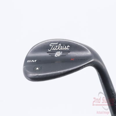 Titleist Vokey SM6 Jet Black Wedge Lob LW 60° 12 Deg Bounce K Grind SM6 BV Steel Wedge Flex Right Handed 35.25in